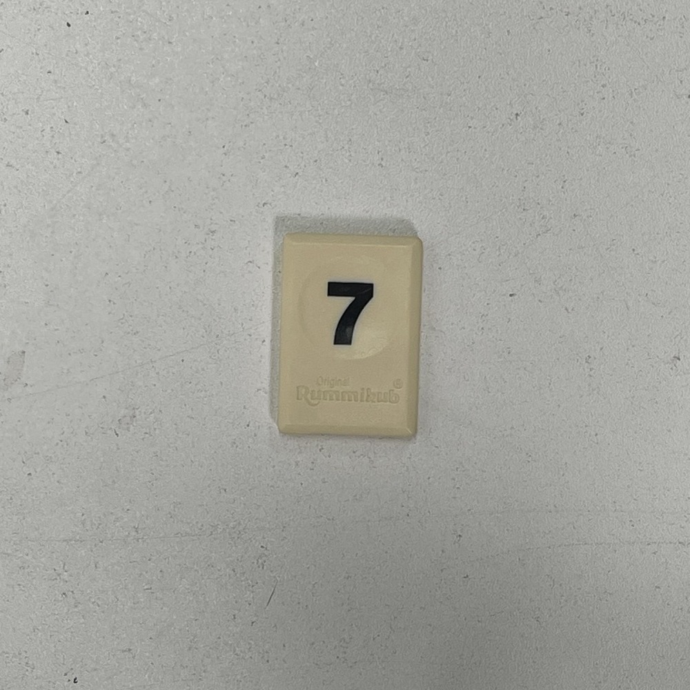 Rummikub Replacement Tiles Black 7‎ Pressman 1997 Game Parts
